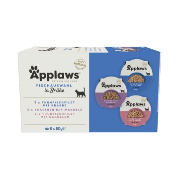 Applaws Cat Pot MP Fish Selec broth 8x60