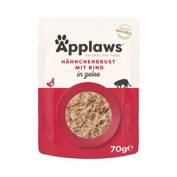 Applaws Pouch chicken&Beef in jelly 70g