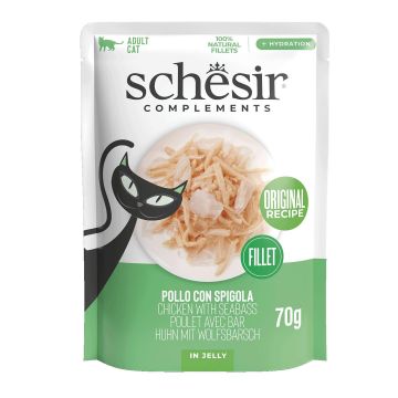 SCHESIR Jelly Huhn&Wolfsbarsch 70g