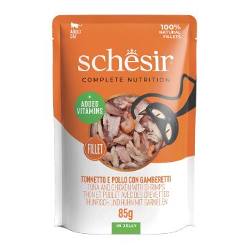 SCHESIR Jelly Thunf. Huhn&Garnele 85g