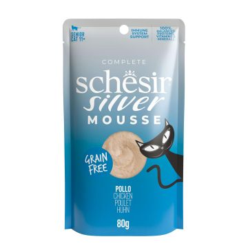 Schesir SILVER MOUSSE Huhn 80g