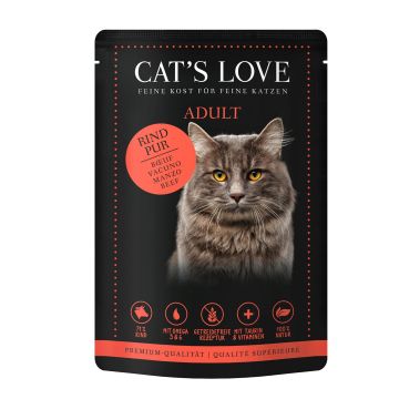 CATS LOVE Adult Rind Pur 85g