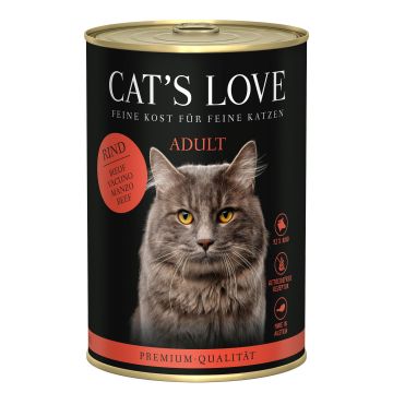 CATS LOVE Adult Rind Pur 400g