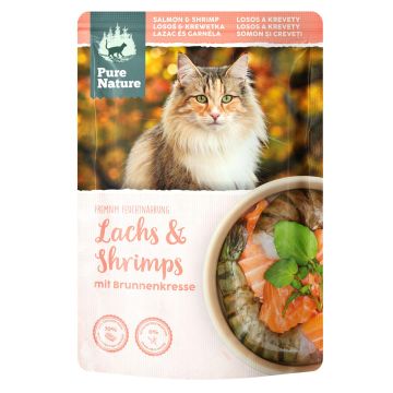 PureNature Lachs&Shrimps Brunnenkres 80g