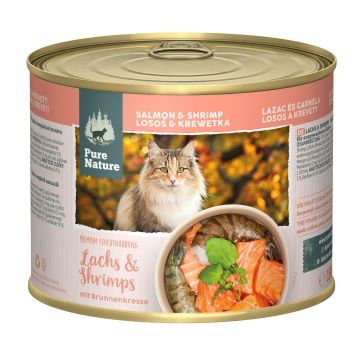 PureNature Lachs&Shrimps Brunnenkre 190g