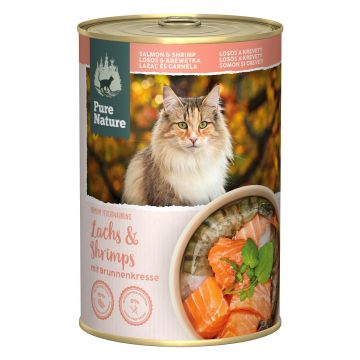 PureNature Lachs&Shrimps Brunnenkre 375g