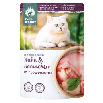 PureNature Huhn&Kaninchen Löwenzahn 85g