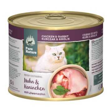 PureNature Huhn&Kaninchen Löwenzahn 200g