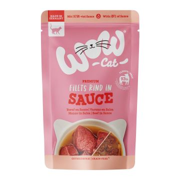 WOW CAT Rind in Sauce 85g