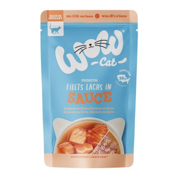 WOW CAT Lachs in Sauce  85g