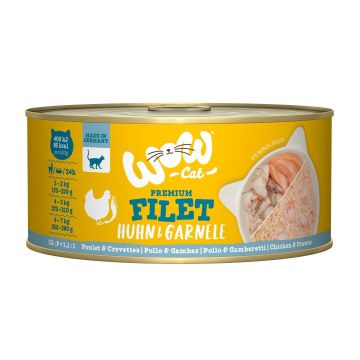 WOW CAT Hühnerfilet&Garnelen 70g