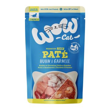 WOW CAT JUNIOR Huhn&Garnele 125g