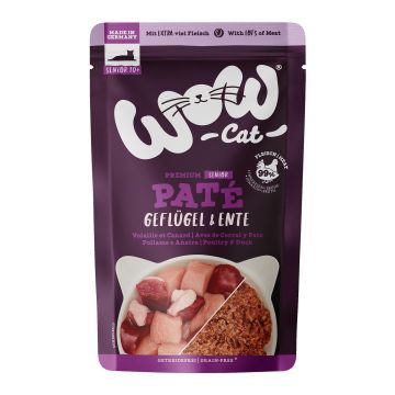WOW CAT SENIOR Geflügel&Ente 125g
