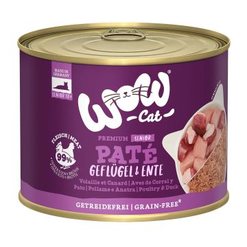 WOW CAT SENIOR Geflügel&Ente 200g
