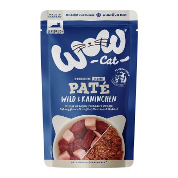 WOW CAT SENIOR Wild&Kaninchen 125g