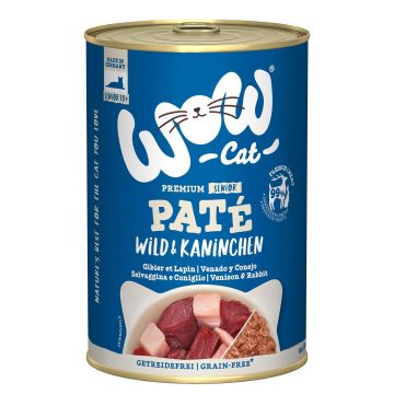 WOW CAT SENIOR Wild&Kaninchen 400g