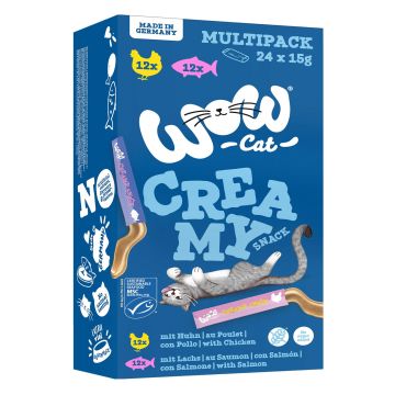 WOW CAT Creamies Multipack 24x15g