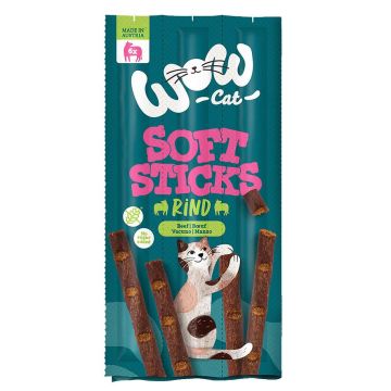 WOW Cat Soft Sticks Rind 6x5g