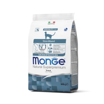 Monge Cat Monopr. Sterilised Trout 400g