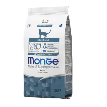 Monge Cat Monopr. Sterilised Trout 1,5kg
