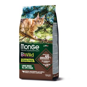 Monge Cat BWild GF LARGE Buffalo 1,5kg