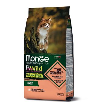 Monge Cat BWild GF Adult Salmon 1,5kg