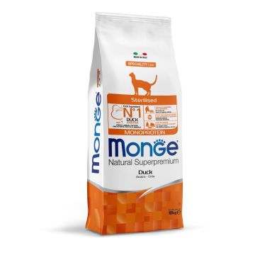 Monge Cat Monopro. Sterilised Duck 10kg