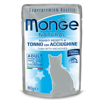 Monge Natural Cat Adult Tuna&Anchov. 80g
