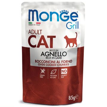 Monge Grill Cat Adult Lamb 85g