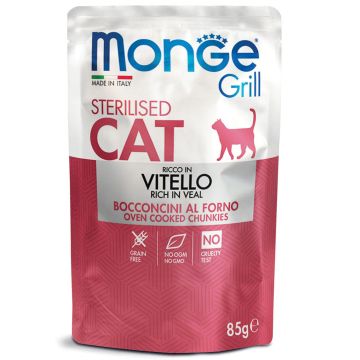 Monge Grill Cat Sterilised Veal 85g