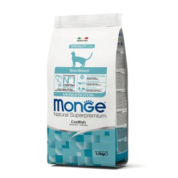 Monge Cat Sterilised Codfish 1,5kg