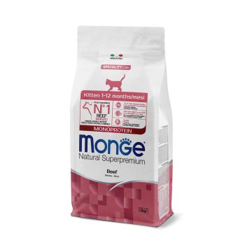 Monge Cat Monoprotein Kitten Beef 1,5kg