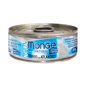 Monge Natural Cat Ad. Atlantic Tuna 80g