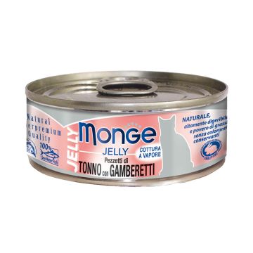 Monge Jelly Cat Ad. Tuna&Shrimps 80g
