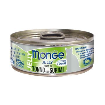 Monge Jelly Cat Ad. Tuna&Surimi 80g