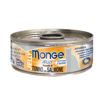 Monge Jelly Cat Ad. Tuna&Salmon 80g