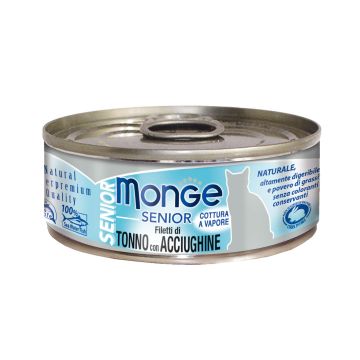 Monge Jelly Cat Senior Tuna&Anchovi. 80g