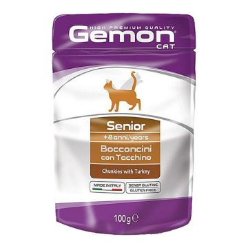 Gemon Cat Senior Turkey 100g