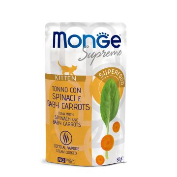 Monge Supreme Kitten Tuna&Spinach 80g