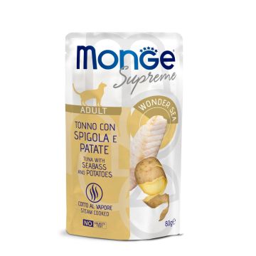 Monge Supreme Cat Tuna&Seabass 80g