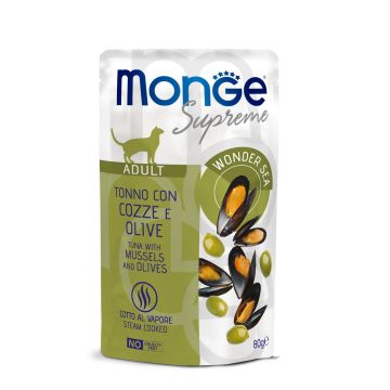 Monge Supreme Cat Tuna&Mussels 80g