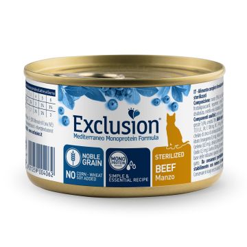 Exclusion Cat Sterilized Beef 85g