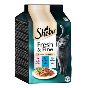 Sheba Fresh&Fine in Sauce Beutel 6x50g