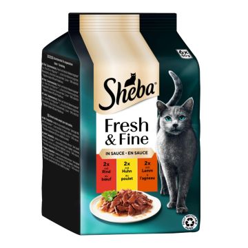 Sheba Fresh & Fine in Sauce Beutel 6x50g