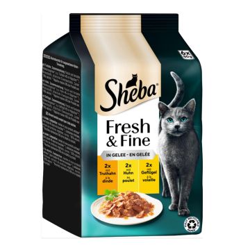 Sheba Fresh & Fine in Gelee Beutel 6x50g