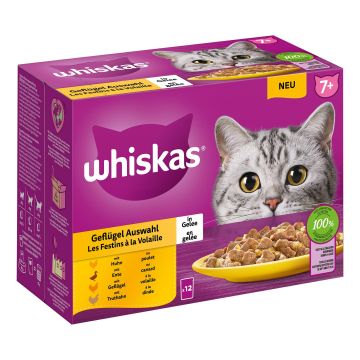 Whiskas Senior Geflügel Auswahl 12x85g
