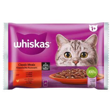Whiskas 1+ Klassische Auswahl 4x85g