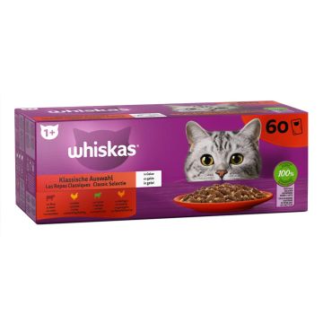 Whiskas 1+ klassische Auswahl 60x85g