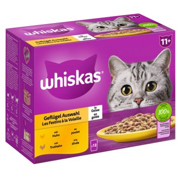Whiskas 11+ Geflügel in Gelee 12x85g