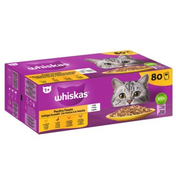 Whiskas 1+ Geflügel Auswahl 80x85g